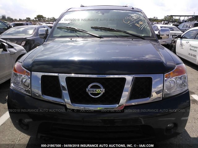 5N1BA0ND7FN618036 - 2015 NISSAN ARMADA SV/SL/PLATINUM BLUE photo 6