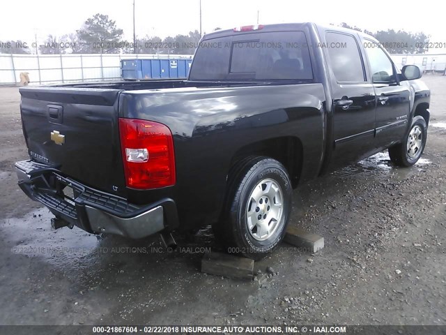 3GCPCSE01CG247425 - 2012 CHEVROLET SILVERADO C1500 LT BLACK photo 4