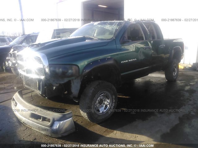 3D7KU28CX4G123187 - 2004 DODGE RAM 2500 ST/SLT 绿色 照片 2