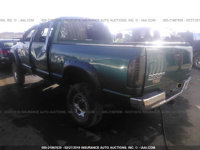 3D7KU28CX4G123187 - 2004 DODGE RAM 2500 ST/SLT 绿色 照片 3