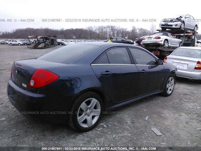 1G2ZJ57B294253887 - 2009 PONTIAC G6 BLUE photo 4