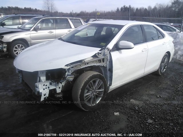 4T1BF1FK1HU361971 - 2017 TOYOTA CAMRY LE/XLE/SE/XSE WHITE photo 2