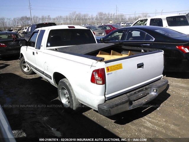 1GCCS19X238129327 - 2003 CHEVROLET S TRUCK S10 WHITE photo 3