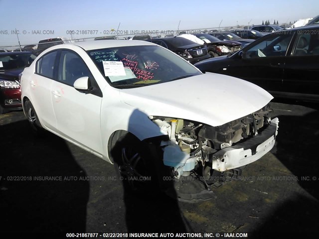 JM1BL1UP9D1763437 - 2013 MAZDA 3 I WHITE photo 1