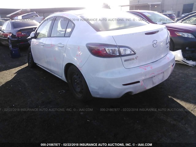 JM1BL1UP9D1763437 - 2013 MAZDA 3 I WHITE photo 3