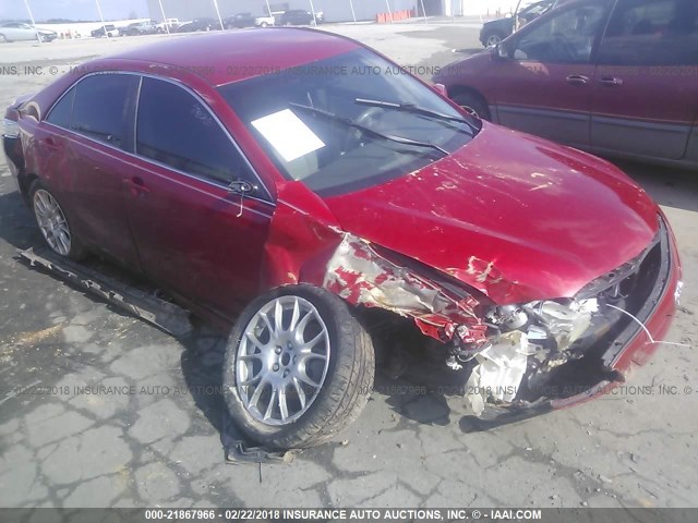 4T1BE46K27U016838 - 2007 TOYOTA CAMRY NEW GENERAT CE/LE/XLE/SE RED photo 6