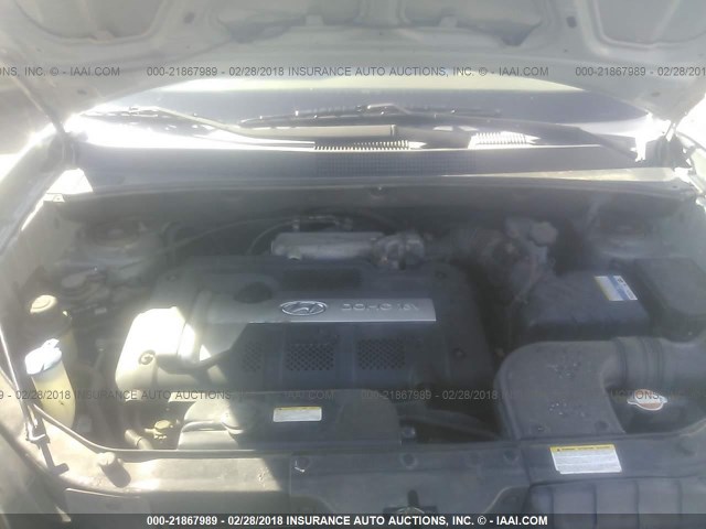 KM8JM12B46U416644 - 2006 HYUNDAI TUCSON GL GREEN photo 10