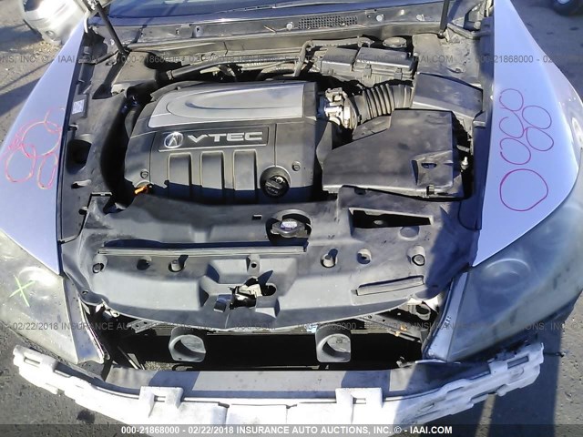 JH4KB16565C017787 - 2005 ACURA RL ვერცხლისფერი ფოტო 10