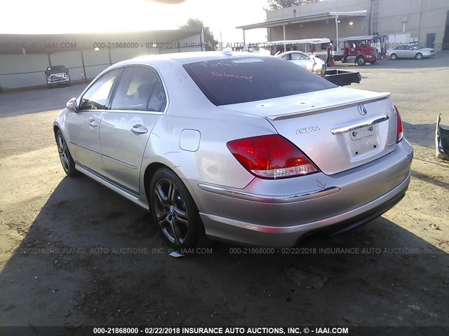 JH4KB16565C017787 - 2005 ACURA RL SILVER photo 3