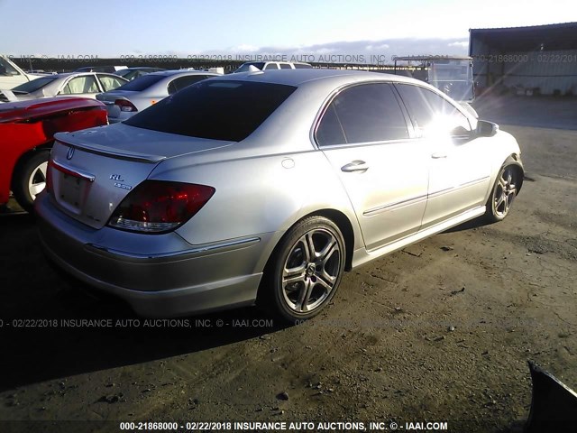 JH4KB16565C017787 - 2005 ACURA RL ვერცხლისფერი ფოტო 4