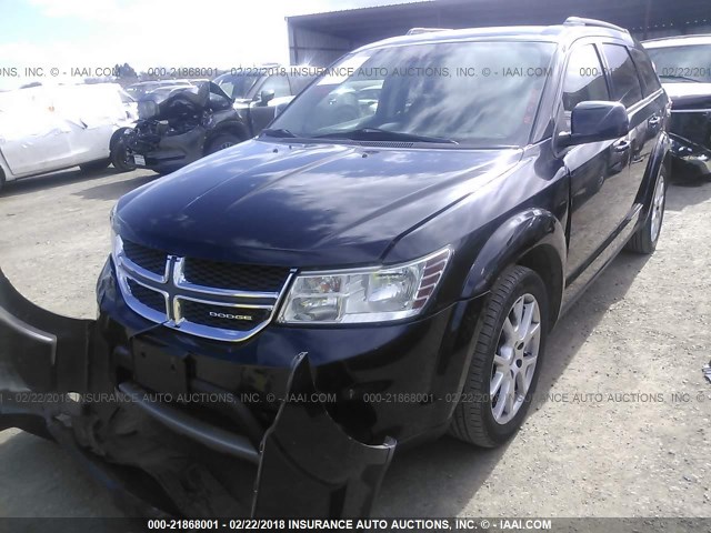 3C4PDCBG1CT153282 - 2012 DODGE JOURNEY SXT BLACK photo 2