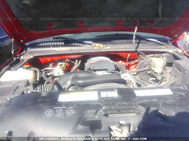 1GCEK19T1XE187457 - 1999 CHEVROLET SILVERADO K1500 RED photo 10