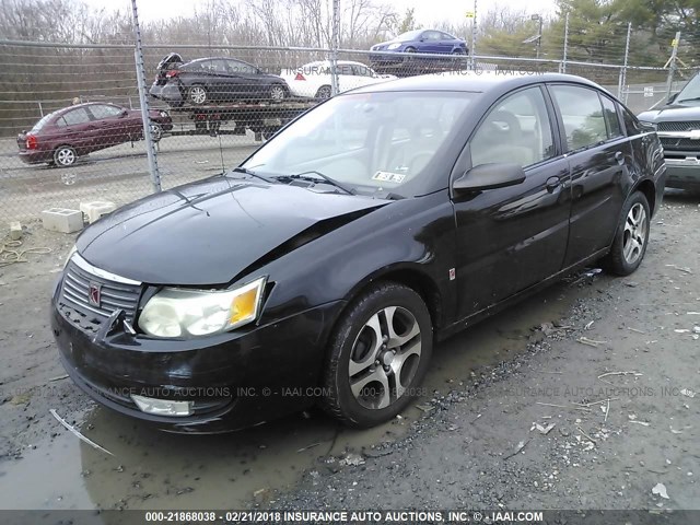 1G8AL52F35Z108796 - 2005 SATURN ION LEVEL 3 BLACK photo 2