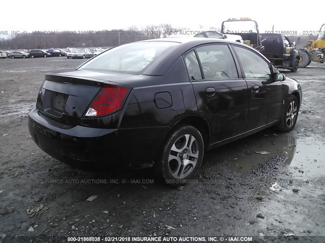 1G8AL52F35Z108796 - 2005 SATURN ION LEVEL 3 BLACK photo 4