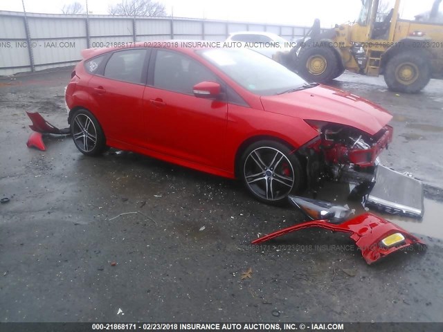 1FADP3L99HL237174 - 2017 FORD FOCUS ST RED photo 1