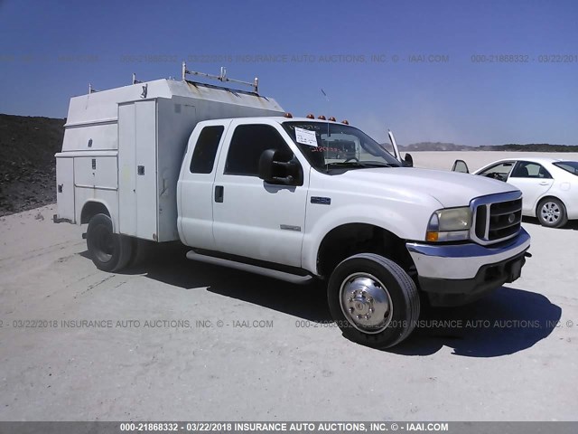 1FDXX46P64ED37752 - 2004 FORD F450 SUPER DUTY WHITE photo 1