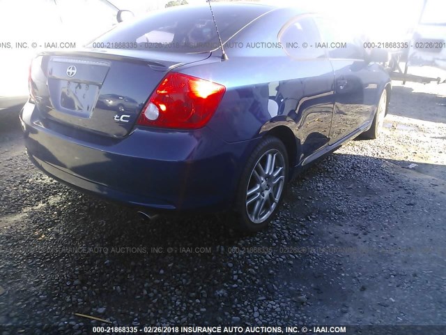 JTKDE167050047476 - 2005 TOYOTA SCION TC Navy photo 4