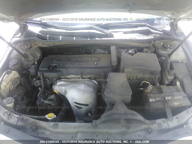 4T1BE46K57U586526 - 2007 TOYOTA CAMRY NEW GENERAT CE/LE/XLE/SE SILVER photo 10