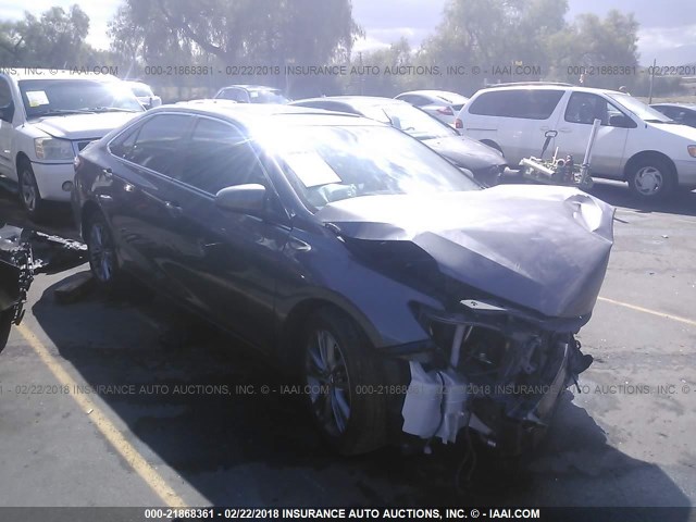 4T1BF1FK8FU081820 - 2015 TOYOTA CAMRY LE/XLE/SE/XSE GRAY photo 1