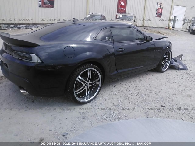 2G1FA1E30E9200849 - 2014 CHEVROLET CAMARO LS BLACK photo 4