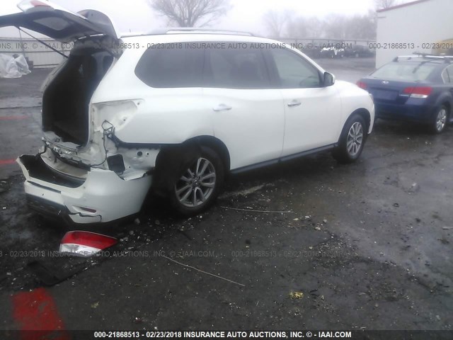 5N1AR2MMXEC642603 - 2014 NISSAN PATHFINDER S/SV/SL/PLATINUM 白色 照片 4