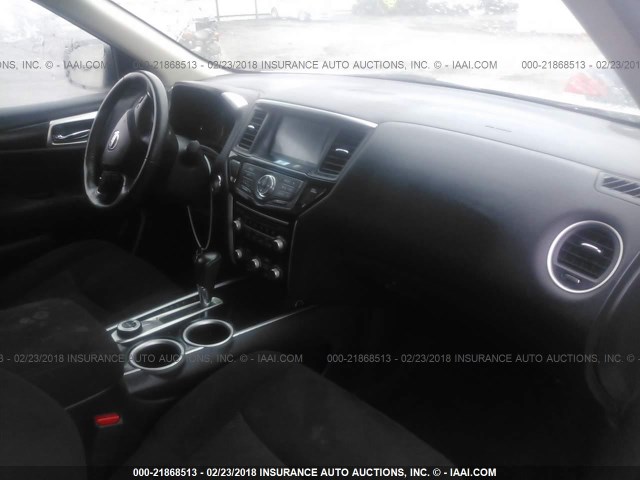 5N1AR2MMXEC642603 - 2014 NISSAN PATHFINDER S/SV/SL/PLATINUM 白色 照片 5