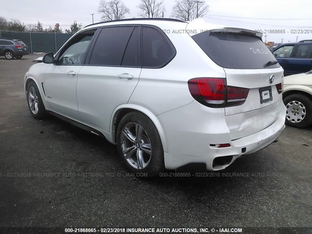 5UXKR0C52G0P25453 - 2016 BMW X5 XDRIVE35I WHITE photo 3