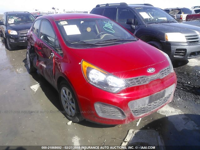 KNADM5A36D6235076 - 2013 KIA RIO LX Կարմիր լուսանկար 1