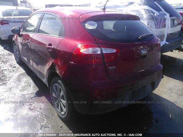 KNADM5A36D6235076 - 2013 KIA RIO LX Կարմիր լուսանկար 3