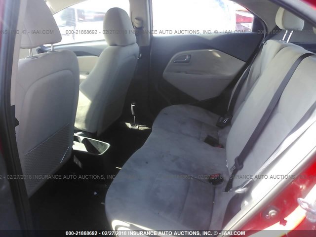KNADM5A36D6235076 - 2013 KIA RIO LX Կարմիր լուսանկար 8