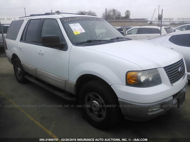 1FMPU16L73LC54670 - 2003 FORD EXPEDITION XLT WHITE photo 1