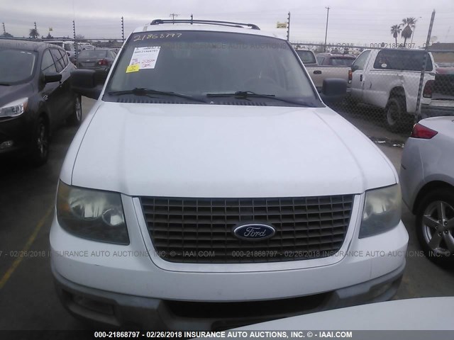1FMPU16L73LC54670 - 2003 FORD EXPEDITION XLT WHITE photo 6