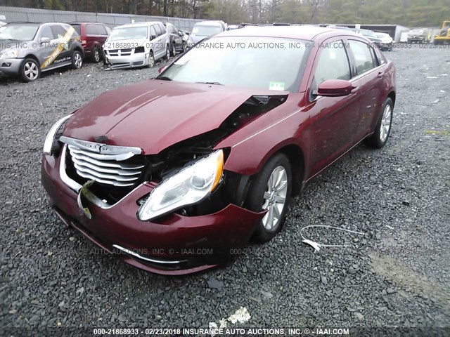 1C3CCBBG4CN107171 - 2012 CHRYSLER 200 TOURING RED photo 2