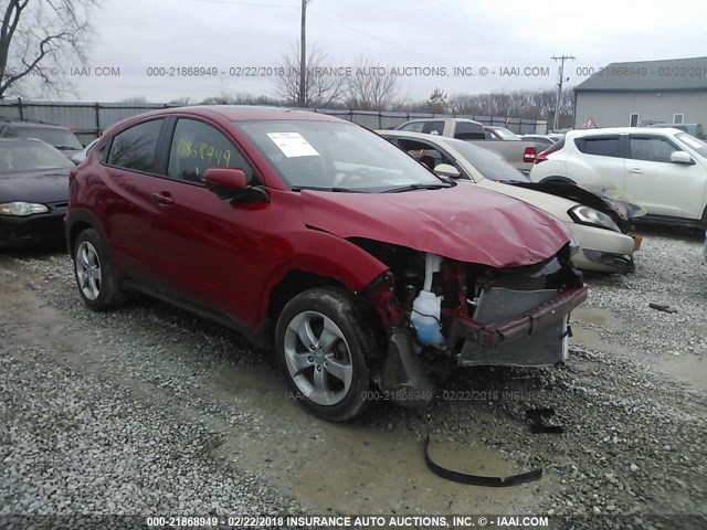 3CZRU6H56GM753239 - 2016 HONDA HR-V EX RED photo 1