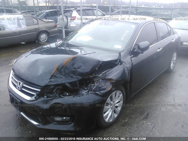 1HGCR2F83FA046440 - 2015 HONDA ACCORD EXL BLACK photo 2