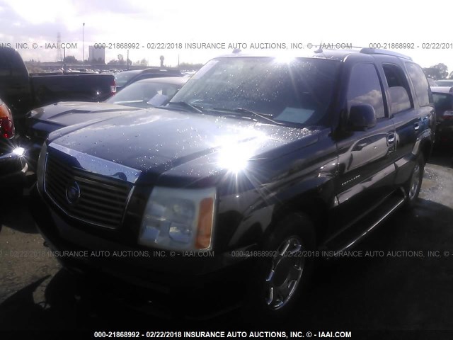 1GYEC63T65R124955 - 2005 CADILLAC ESCALADE LUXURY შავი ფოტო 2