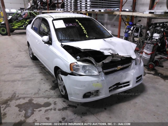 KL1TD5DE6BB133672 - 2011 CHEVROLET AVEO LS/LT 白色 照片 1