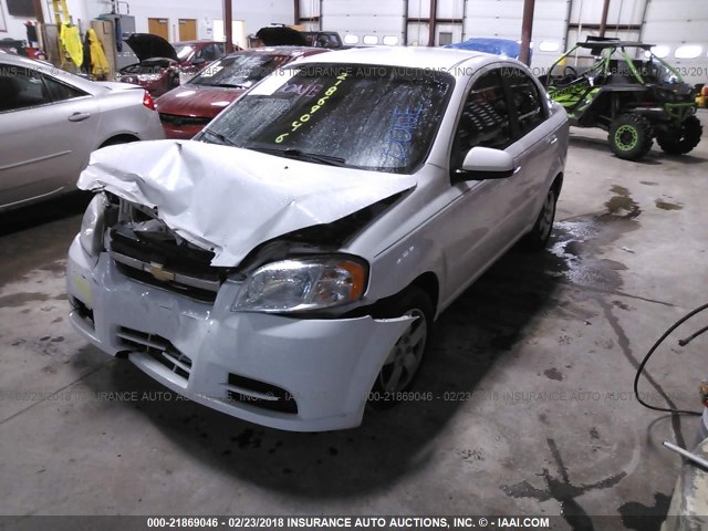 KL1TD5DE6BB133672 - 2011 CHEVROLET AVEO LS/LT 白色 照片 2