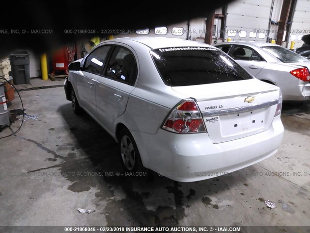 KL1TD5DE6BB133672 - 2011 CHEVROLET AVEO LS/LT 白色 照片 3