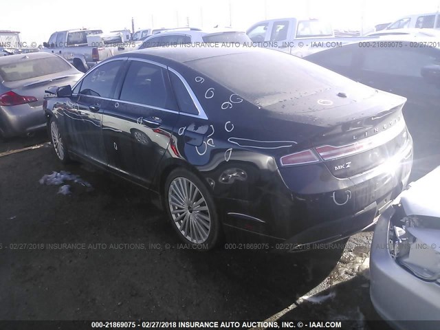 3LN6L5E94HR603840 - 2017 LINCOLN MKZ RESERVE შავი ფოტო 3