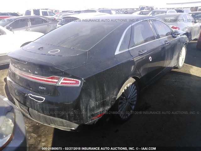 3LN6L5E94HR603840 - 2017 LINCOLN MKZ RESERVE BLACK photo 4