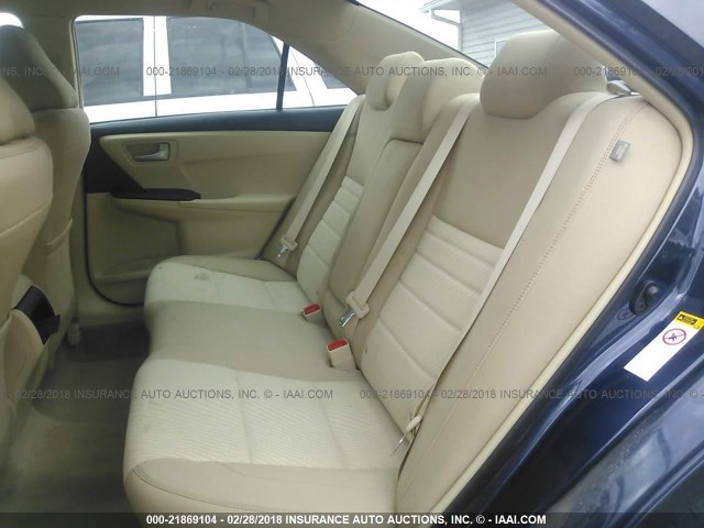 4T1BF1FK4HU782373 - 2017 TOYOTA CAMRY LE/XLE/SE/XSE BLUE photo 8