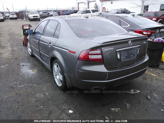 19UUA66278A017332 - 2008 ACURA TL GRAY photo 3