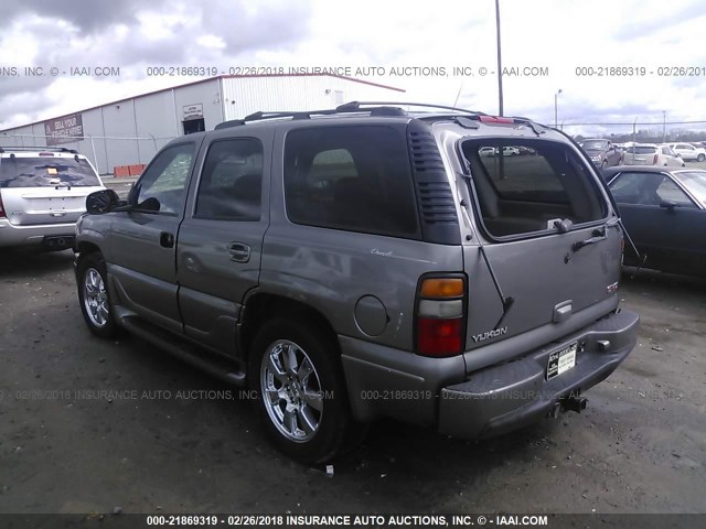 1GKEK63U85J264896 - 2005 GMC YUKON DENALI TAN photo 3