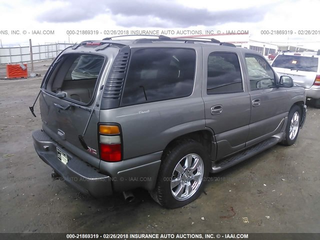 1GKEK63U85J264896 - 2005 GMC YUKON DENALI TAN photo 4