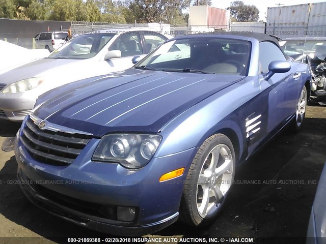 1C3AN65L65X040792 - 2005 CHRYSLER CROSSFIRE LIMITED BLUE photo 2