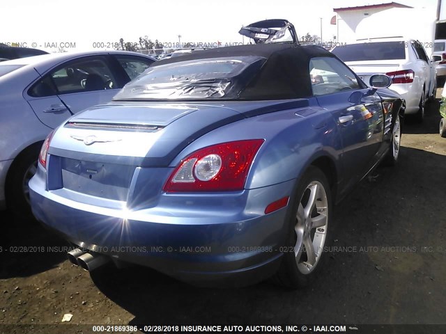 1C3AN65L65X040792 - 2005 CHRYSLER CROSSFIRE LIMITED BLUE photo 4