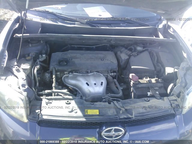 JTLZE4FE4B1127600 - 2011 TOYOTA SCION XB GRAY photo 10