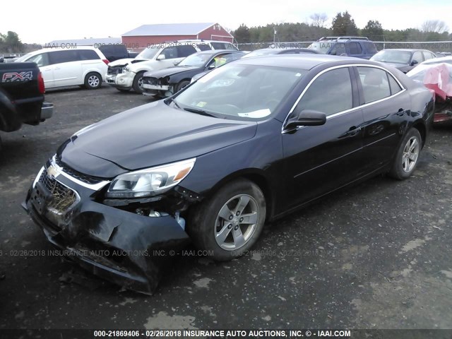 1G11B5SL7EF255485 - 2014 CHEVROLET MALIBU LS შავი ფოტო 2