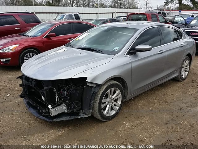 1C3CCCAB4FN657311 - 2015 CHRYSLER 200 LIMITED SILVER photo 2